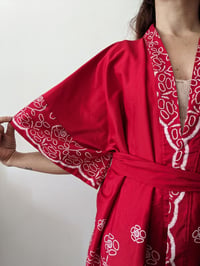 Image 2 of KIMONO RED ETHNIC