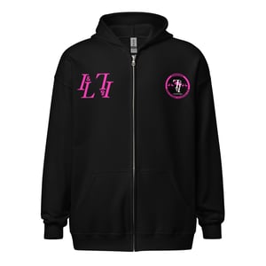 Image of implemonti "444 FLIMSY FLAMING-O’S" TKD Academy Uniform Zip-Up Hoodie (Gi)