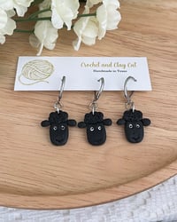 Image 5 of Wooly Sheep Stitch Markers for Crocheting and Knitting 