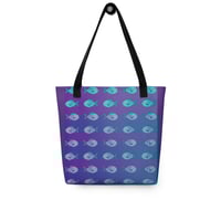 Image 1 of Blue Fish Tote bag
