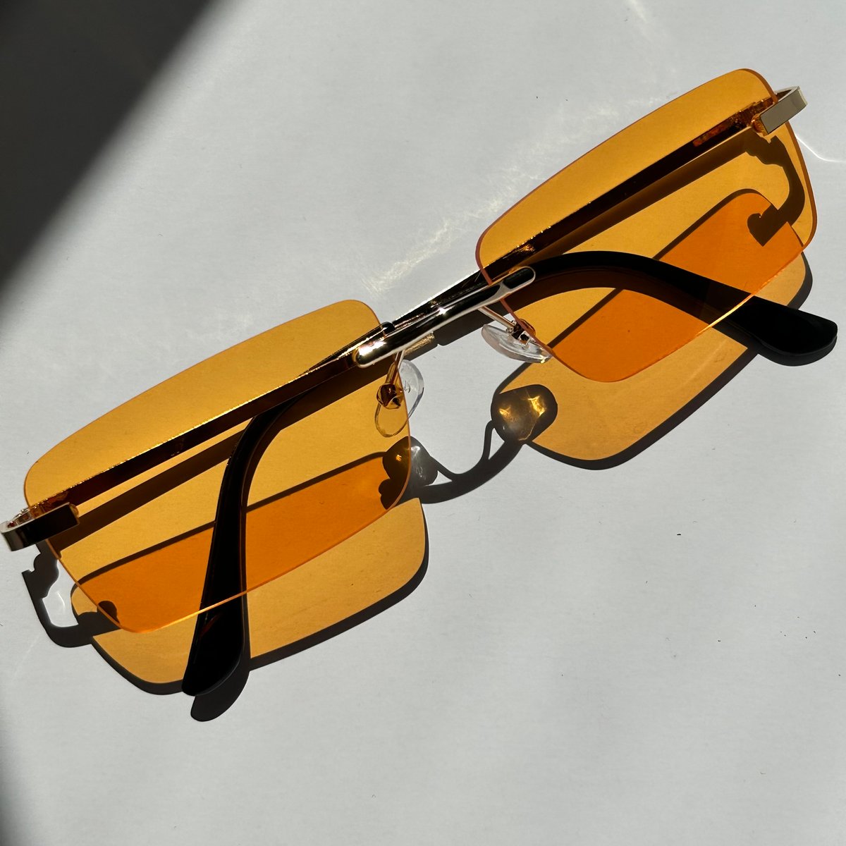 Image of TANGERINE Retro Frameless Sunglasses 