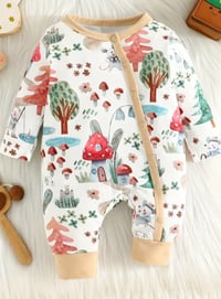 Image 1 of Mushroom Forest Sleepsuit 