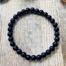 Image 3 of “Persistent Pursuit” Blue Sandstone 6mm Bracelet