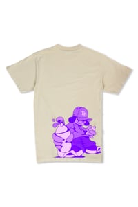 Image 2 of turf baby str8bombin screwed up cream tee