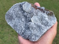 Image 20 of UV Calcite On Quartz With Rainbow Chalcopyrite Specimen #1698