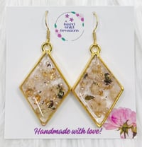 Image 3 of DIAMOND FLORAL DANGLES