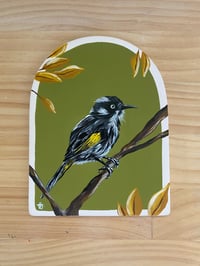 Image 2 of New Holland honeyeater Ceramic Arch Wall Painting