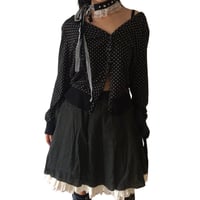 Image 2 of Peace Now polka dot skirt