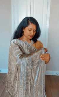 Image 5 of Delicate Bollywood Inspired Zimichu Shimmery Saree