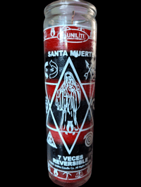 Image 1 of Santa Muerte Siete Veces Reversal Candle 