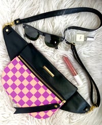 Image 2 of Sherbet checkered crossbody 