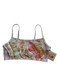 Image 3 of L (38) Bralette in Earthy Geode Ice Dye