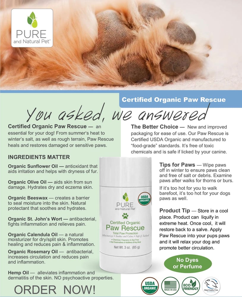 Image of Certified Organic Paw Rescue
