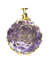 Image 2 of Amethyst Orgonite pendant