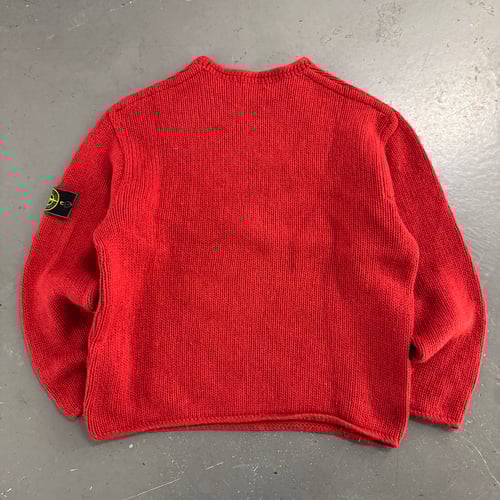 Image of 1980s Stone Island Heavyweight Wool Sweatshirt, size medium
