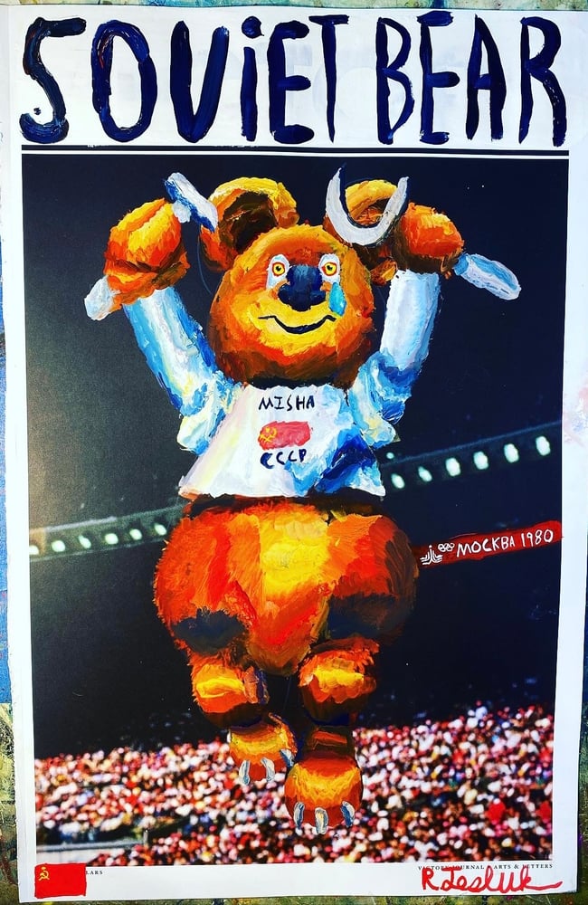 Soviet Bear-Original Painting 