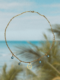 Image 3 of Azul Pearl Wave Necklace