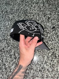 Image 3 of ANGELIC FLAME  BLACK LA DODGERS CUSTOM FITTED CAP