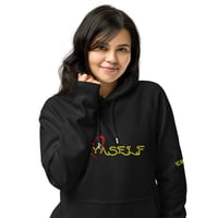 Image 1 of Icaniam “Love Yourself “ Unisex eco raglan hoodie