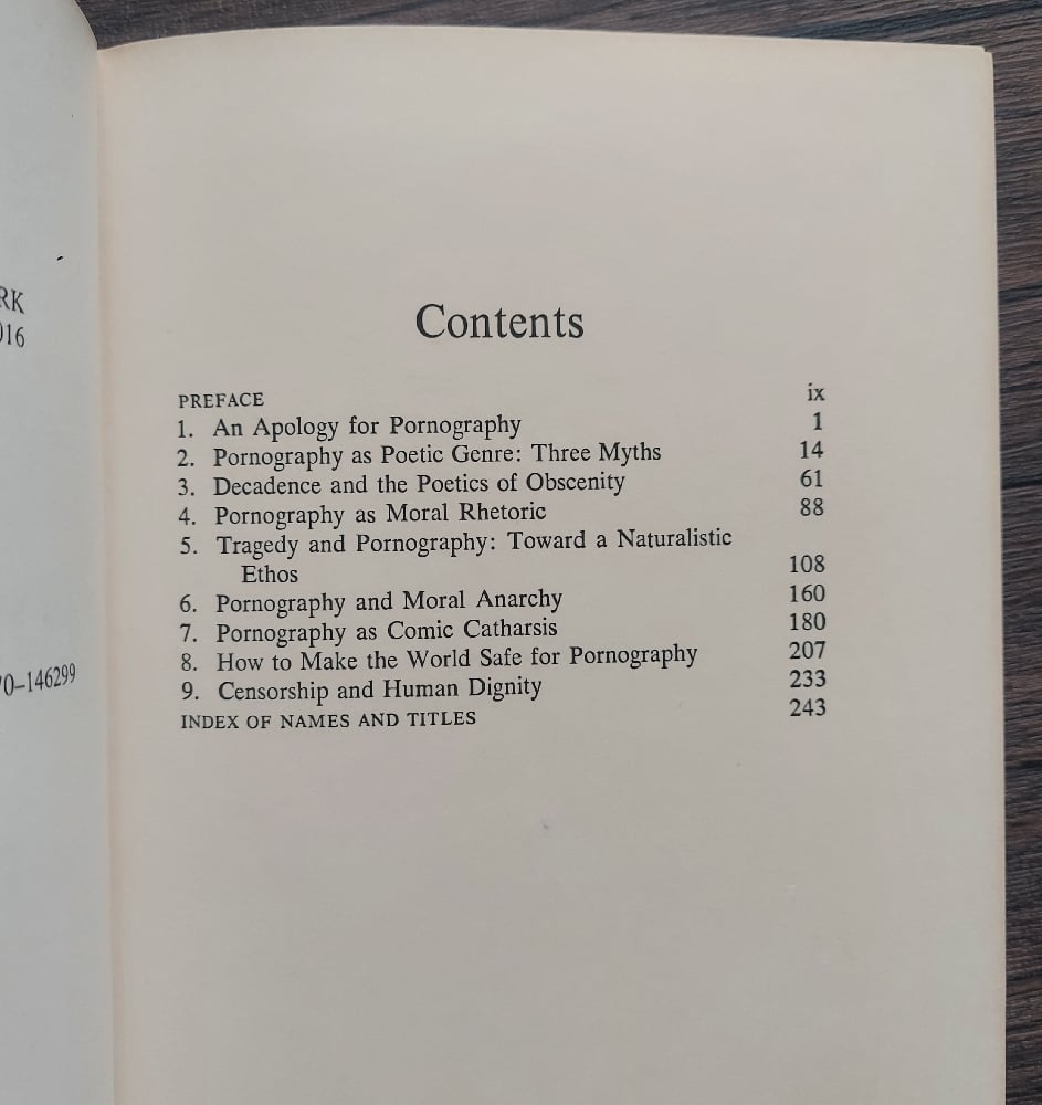 The Aesthetics of Pornography, by Peter Michelson