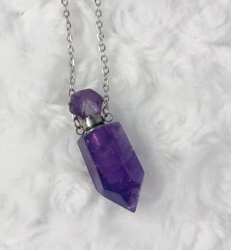 Image of Crystal potion bottle necklace