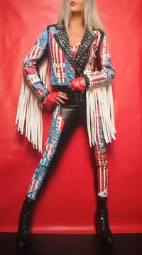 Image 8 of KISS PSYCHO CIRCUS FRINGED JACKET