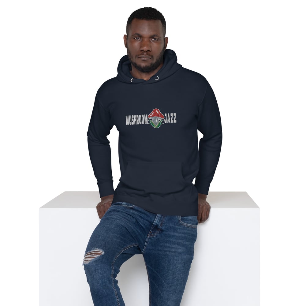 Mushroom Jazz Embroidered Unisex Hoodie