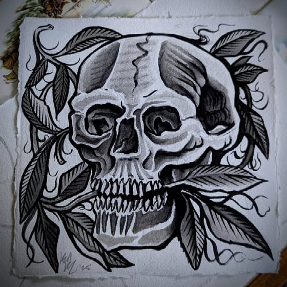 Image of Skull greywash - Original