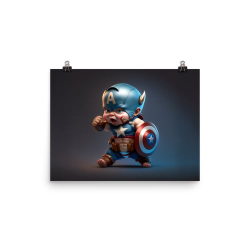 Image of Marvel Babies - Captain America ALT 01 | Photo paper poster