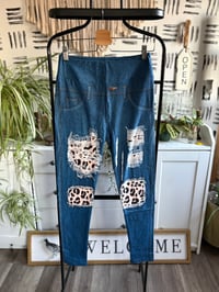 Image 1 of NWT Denim tights 