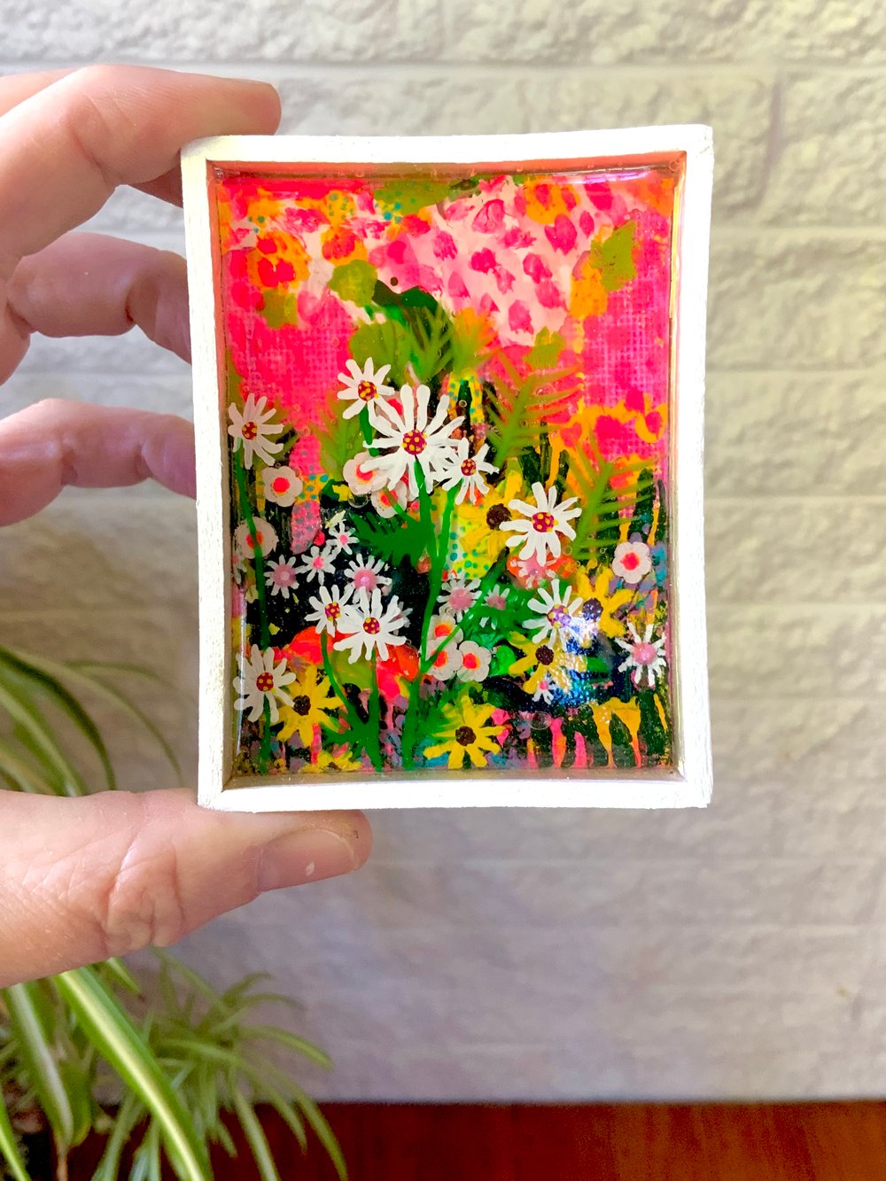 Image of Daisy Sunset (miniature original artwork)