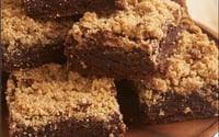 Crumble coffee brownies