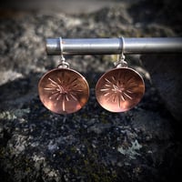 Concave Copper Canna Earrings