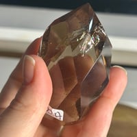Image 3 of Smoky Quartz Faceted Flame (32A)