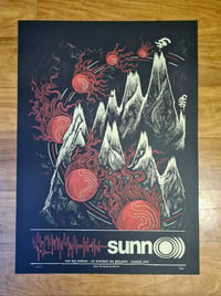 Image 1 of SUNNO))) (gig poster Bordeaux) 2019