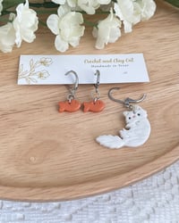 Image 2 of Kitty Cat and Fishie Treat Stitch Markers 