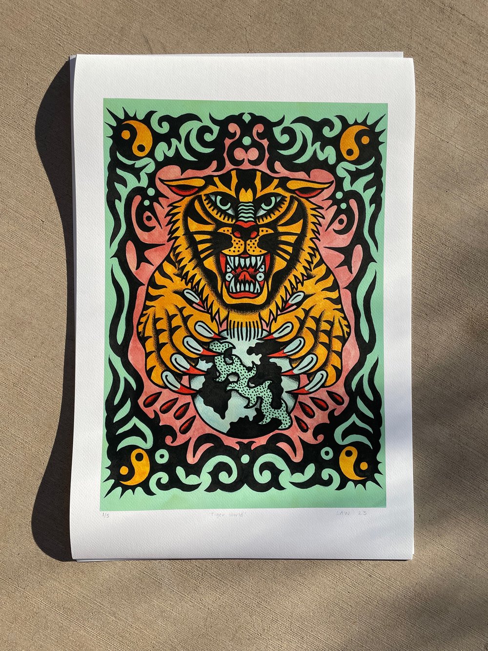 tiger world print