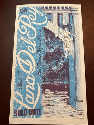 Lana Del Rey Gig Poster 2014 Fillmore Miami