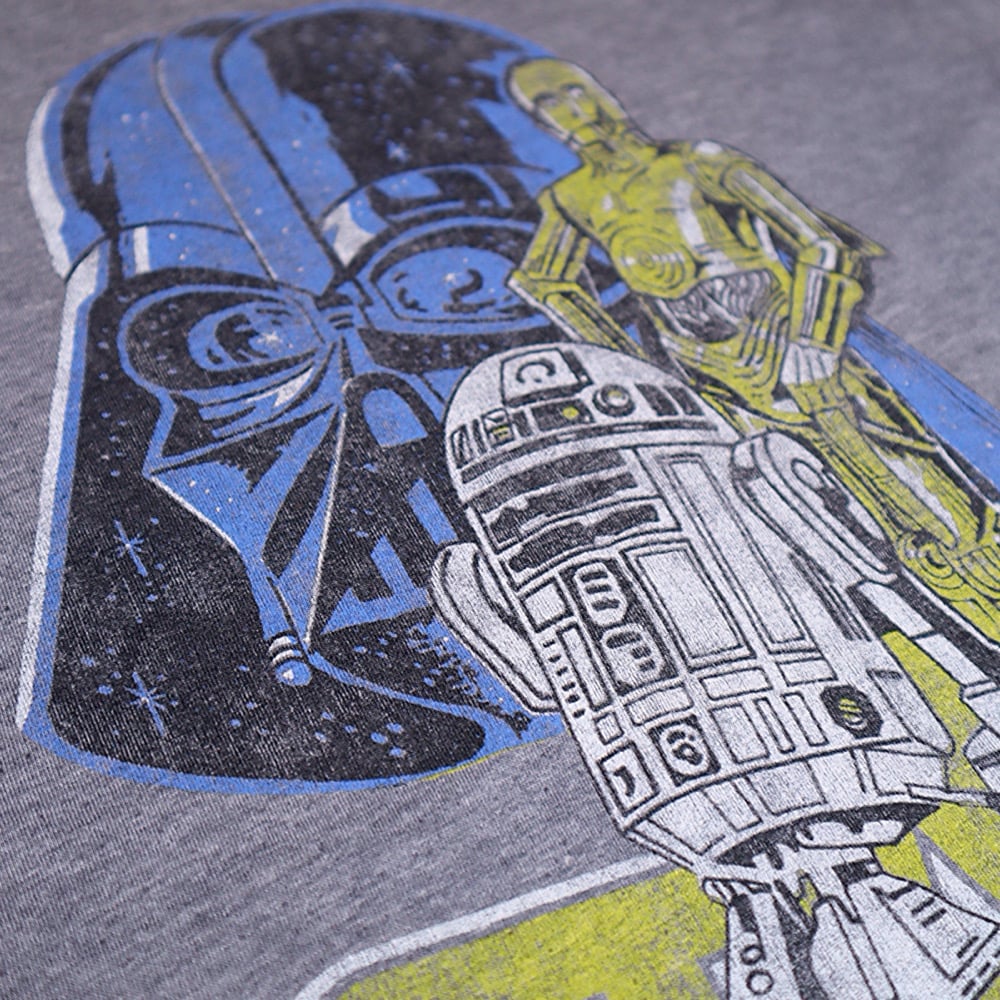 Image of RETRO STYLE VADER & DROIDS TEE