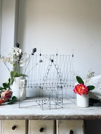Image 2 of Large Wire Greenhouse Sculpture