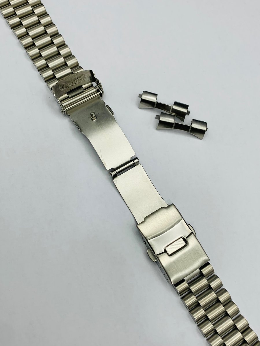 22mm Seiko president curved lugs stainless steel gents watch 