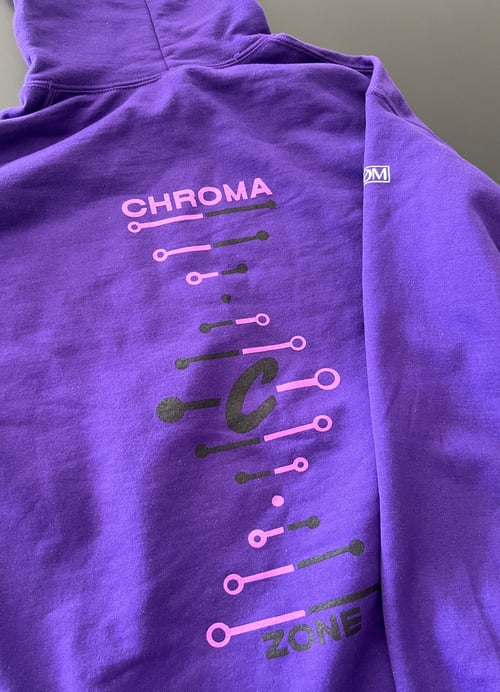 Image of purp CHROMA  ZONE hoodie