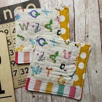 Image 3 of “Animal ABC’s” Scrappy Quilted Coaster