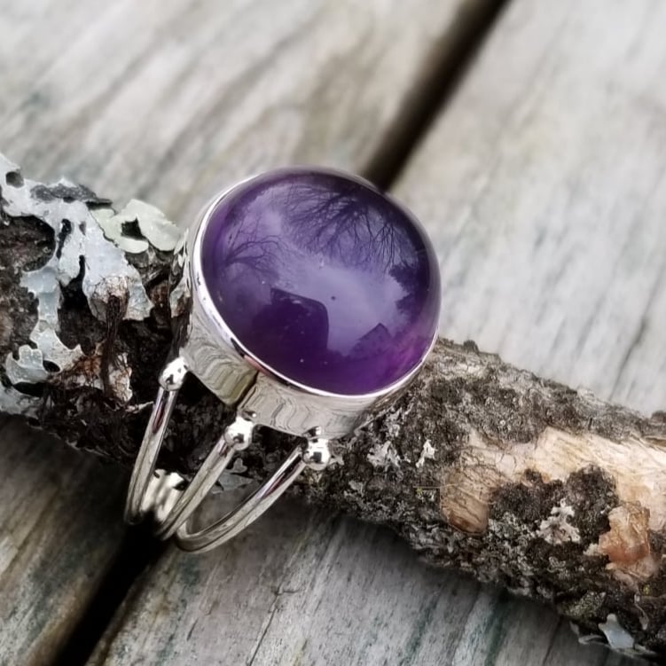 Image of Mystic - Amethyst Rings in Sterling Silver