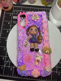 Image 1 of PINK PURPLE BABYDOLL BEAR 