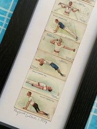 Image 4 of Framed 1930s Collectors Cards inc Motor Cars, Aeroplanes, Yachts, Film Stars, Dance and Exercise