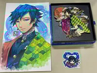 Image 2 of Water Pillar Enamel Pin [IN HANDS]