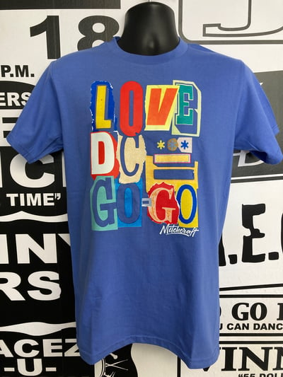 Image of LOVE DC GOGO "Drop Off" Periwinkle Tshirt