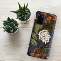 Image 13 of Art Nouveau Inspired Blue, Orange and White Boho Hippie Floral Sketch Tough case for Samsung®