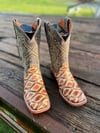 RDR Men’s Fish Print Orix Wide Square Toe